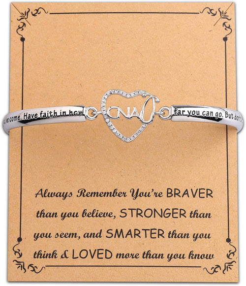 CNA Gifts Bracelet Certified Nurse Assistant Gifts CNA Graduation Gifts CNA Jewelry Inspirational Gifts Nursing School Gifts (CNA Bracelet)