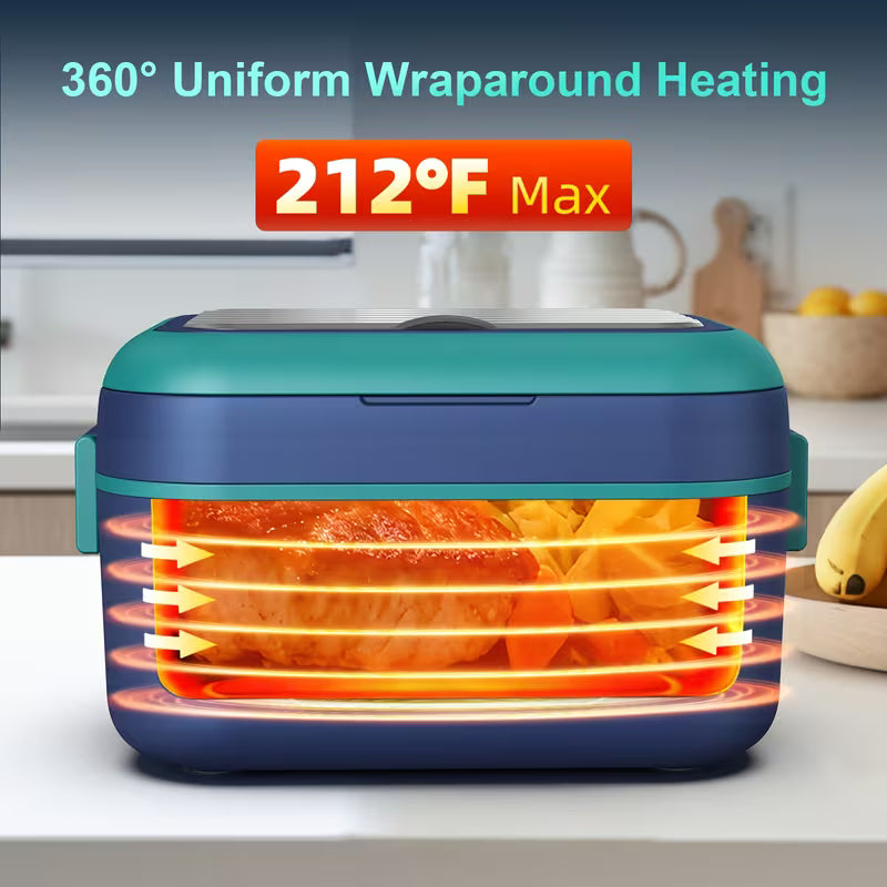 24000mAh Cordless Self-Heating Lunch Box with Schedule Timer