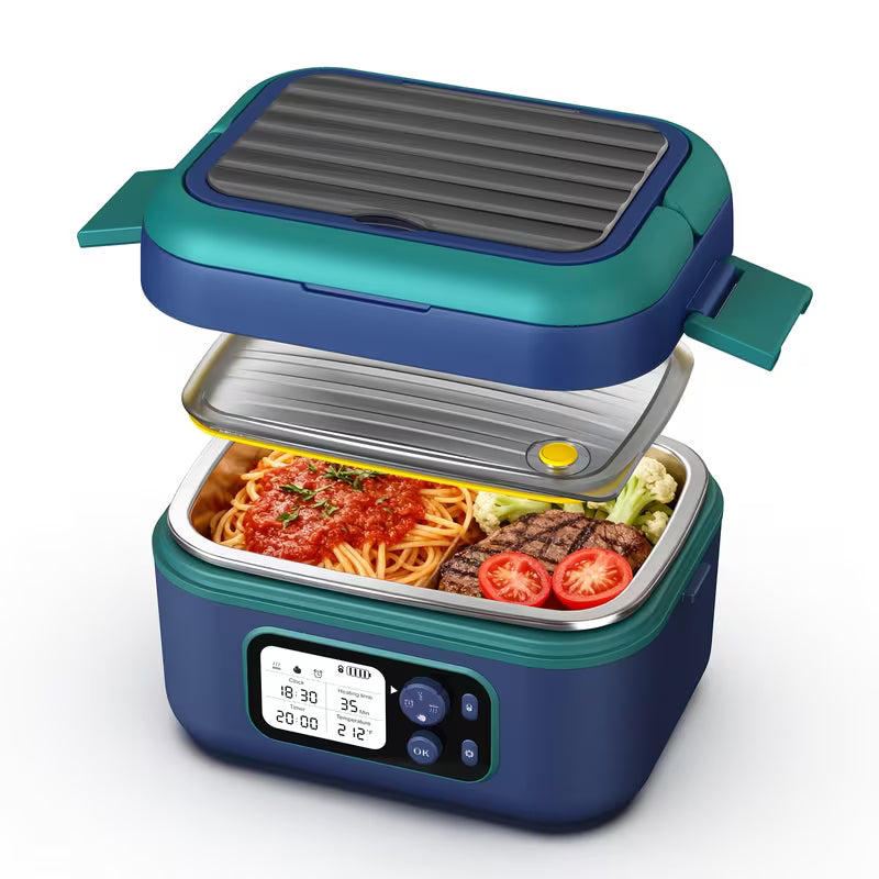 24000mAh Cordless Self-Heating Lunch Box with Schedule Timer