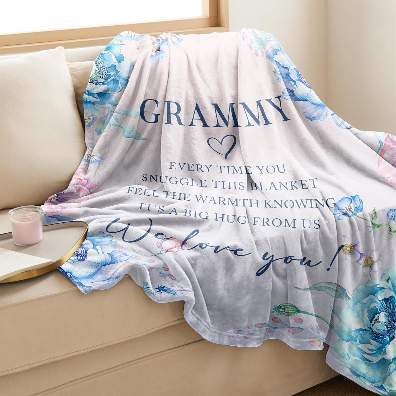 Grammy Gifts, Grammy Blanket 60" X 50", Gifts for Grammy, Grammy Gifts for Mother'S Day, Grammy Gifts for Grandma, Grammy Birthday Gifts, Grammy Gifts from Grandkids