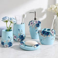 5-Piece Vintage Bathroom Accessories Set with Soap Dispenser