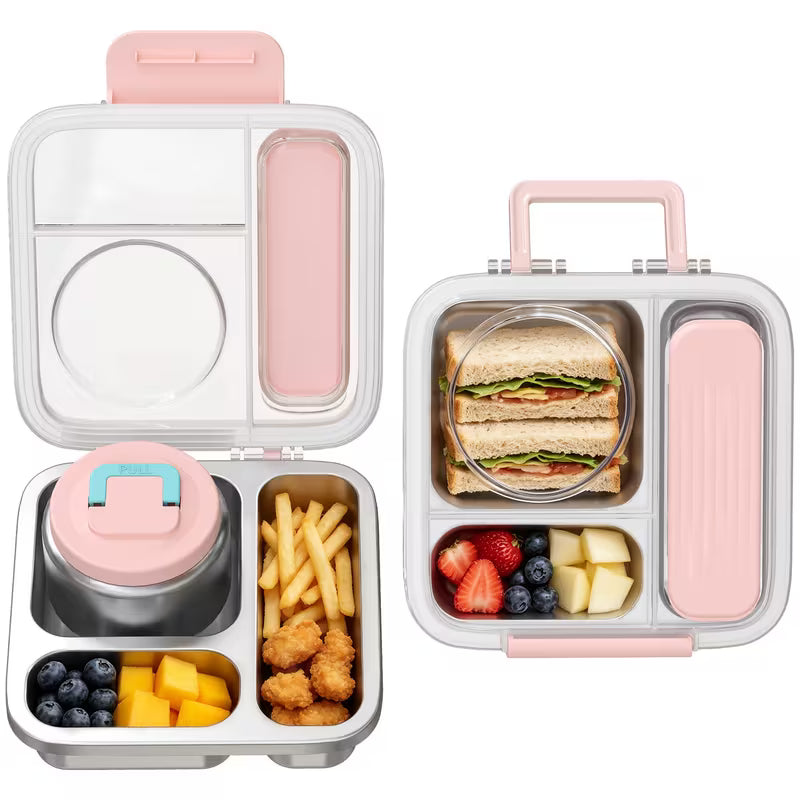 Stainless Steel Lunch Box with 8 oz Soup Cup