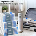 20-Piece Vacuum Storage Bag Set with Electric Air Pump