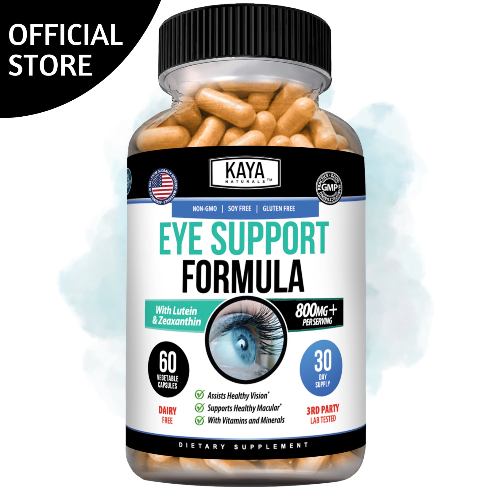 (2 Pack) Eye Health 60 Capsules, Lutein Zeaxanthin, Vision Health, Eye Support