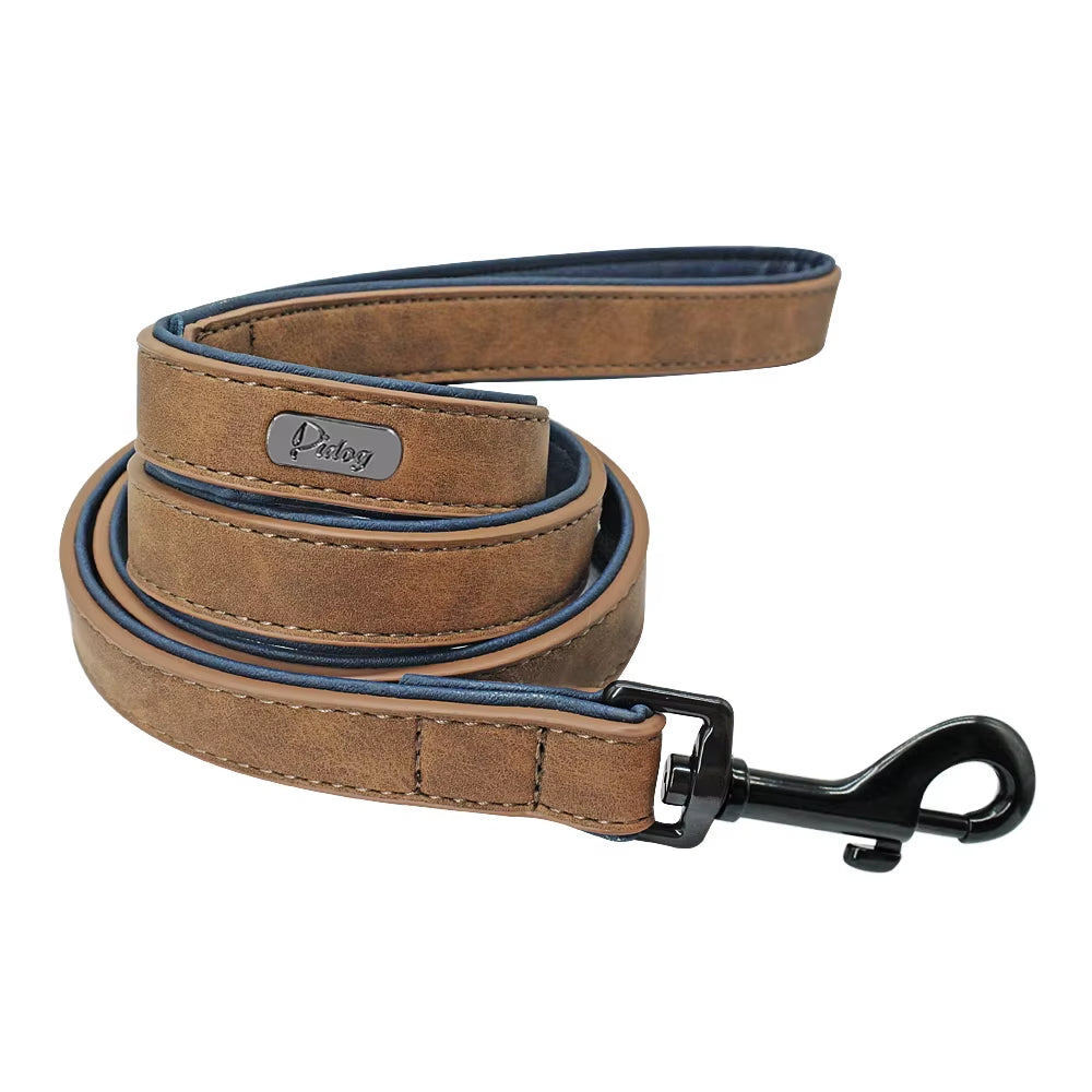 Dog Leash Harness Leather Lead Pet Dog Puppy Walking Running Leashes Training Rope Belt for Small Medium Large Dogs Pet Supplies