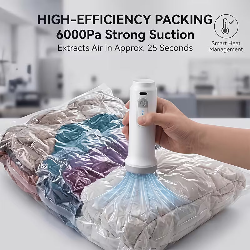 20-Piece Vacuum Storage Bag Set with Electric Air Pump