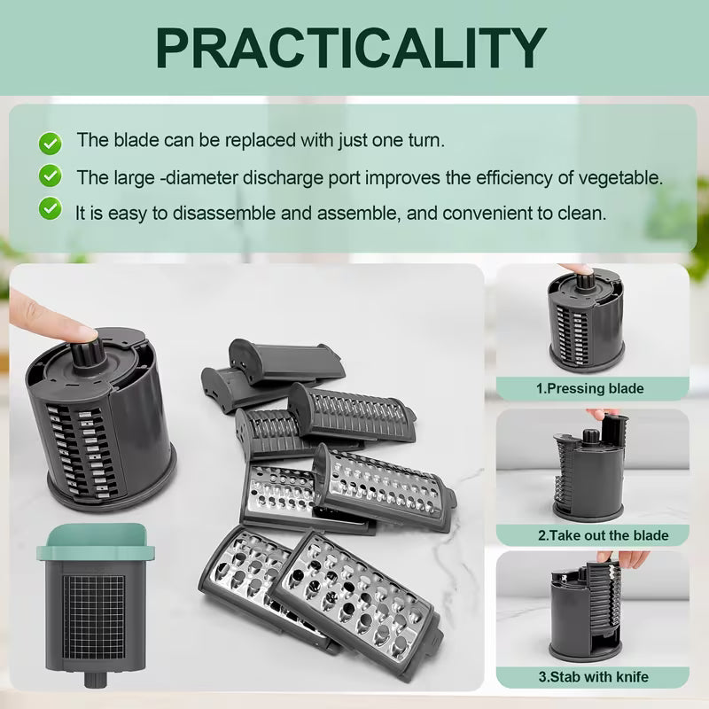 6-in-1 Electric Cheese Grater and Vegetable Slicer