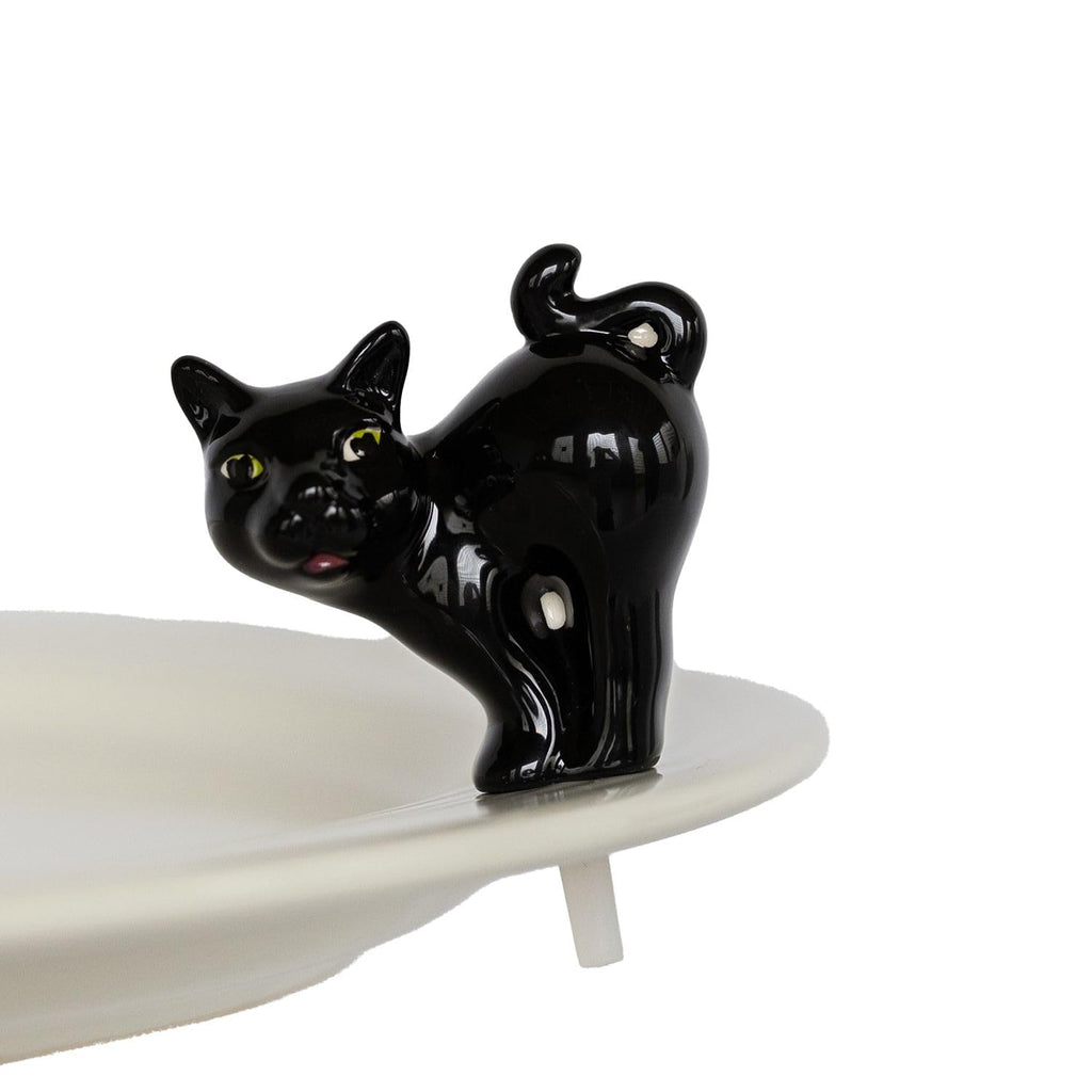 Nora Fleming Hand-Painted Mini: Scaredy Cat (Black Cat) A419