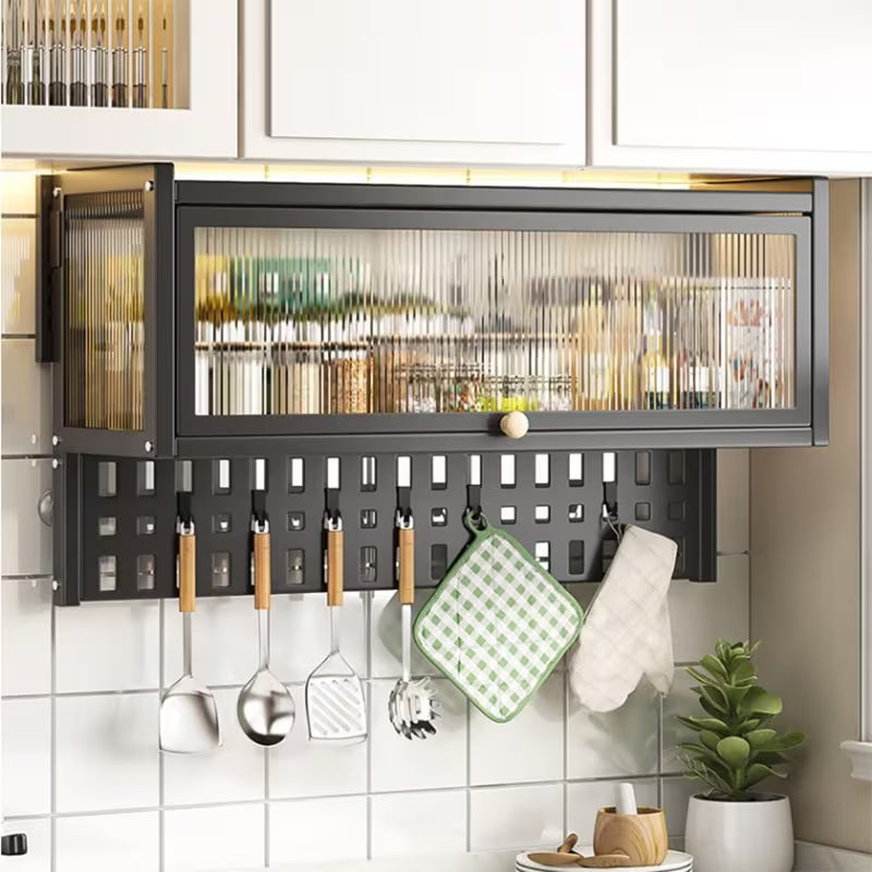 Wall Mounted Storage Cabinet with Pegboard Organizer