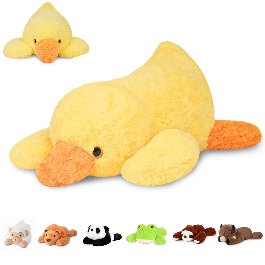 Niuniu Daddy Weighted Stuffed Animals, 20 in 3.3 lbs, Duck Plush Pillow