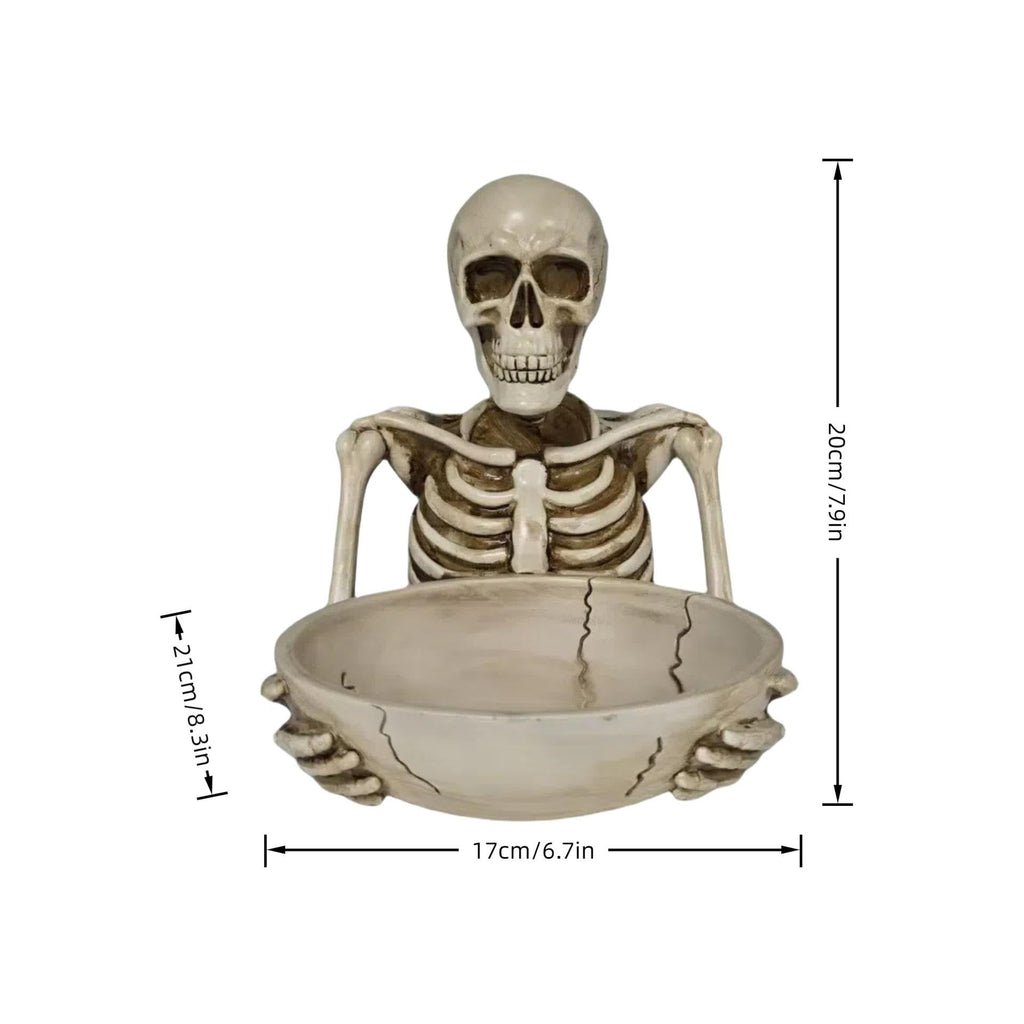 Skeleton Ornaments Home Decor Desktop Sculpture Key Storage Tray Living Room Wine Cabinet Handicrafts Resin Sculptures