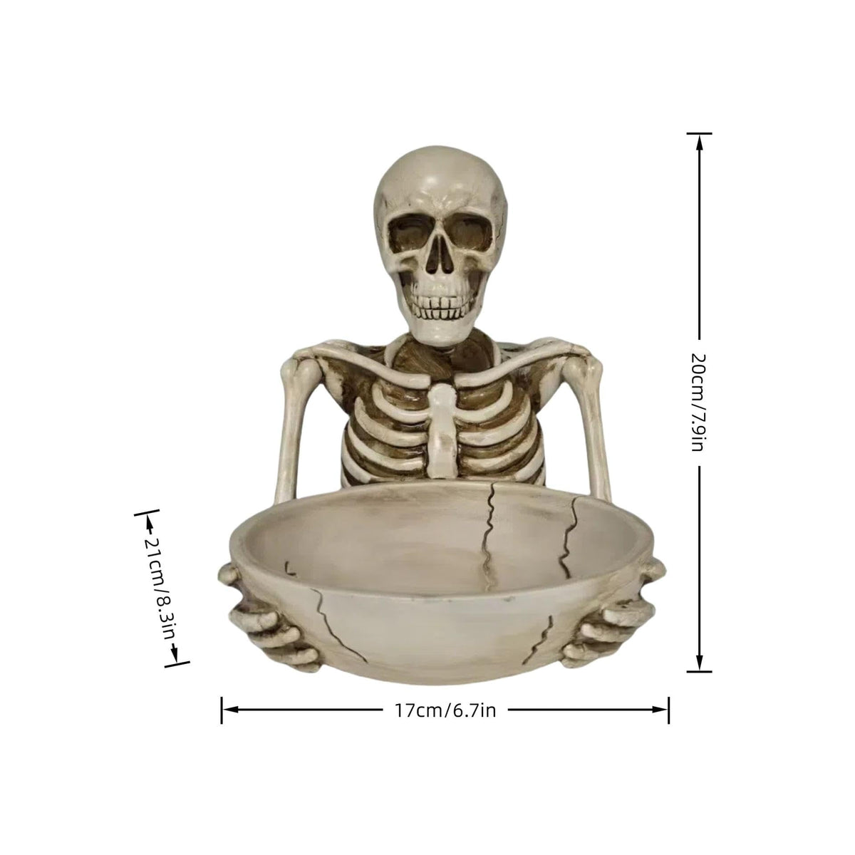 Skeleton Ornaments Home Decor Desktop Sculpture Key Storage Tray Living Room Wine Cabinet Handicrafts Resin Sculptures