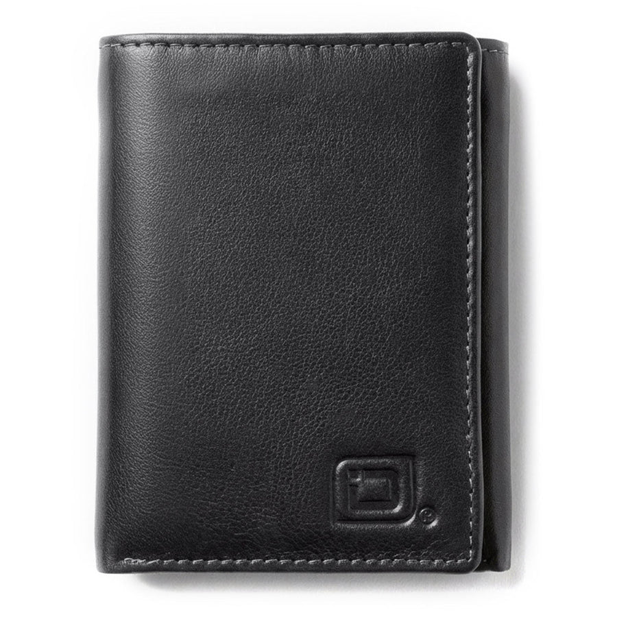 Mens RFID Wallet - Extra Capacity Leather Trifold 7 slot with ID Window