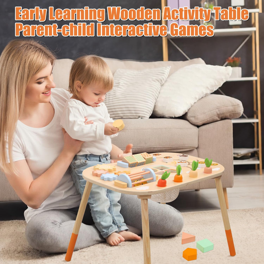 Wooden Activity Table for 1 Year Old Toddlers Sensory Table Activity Center