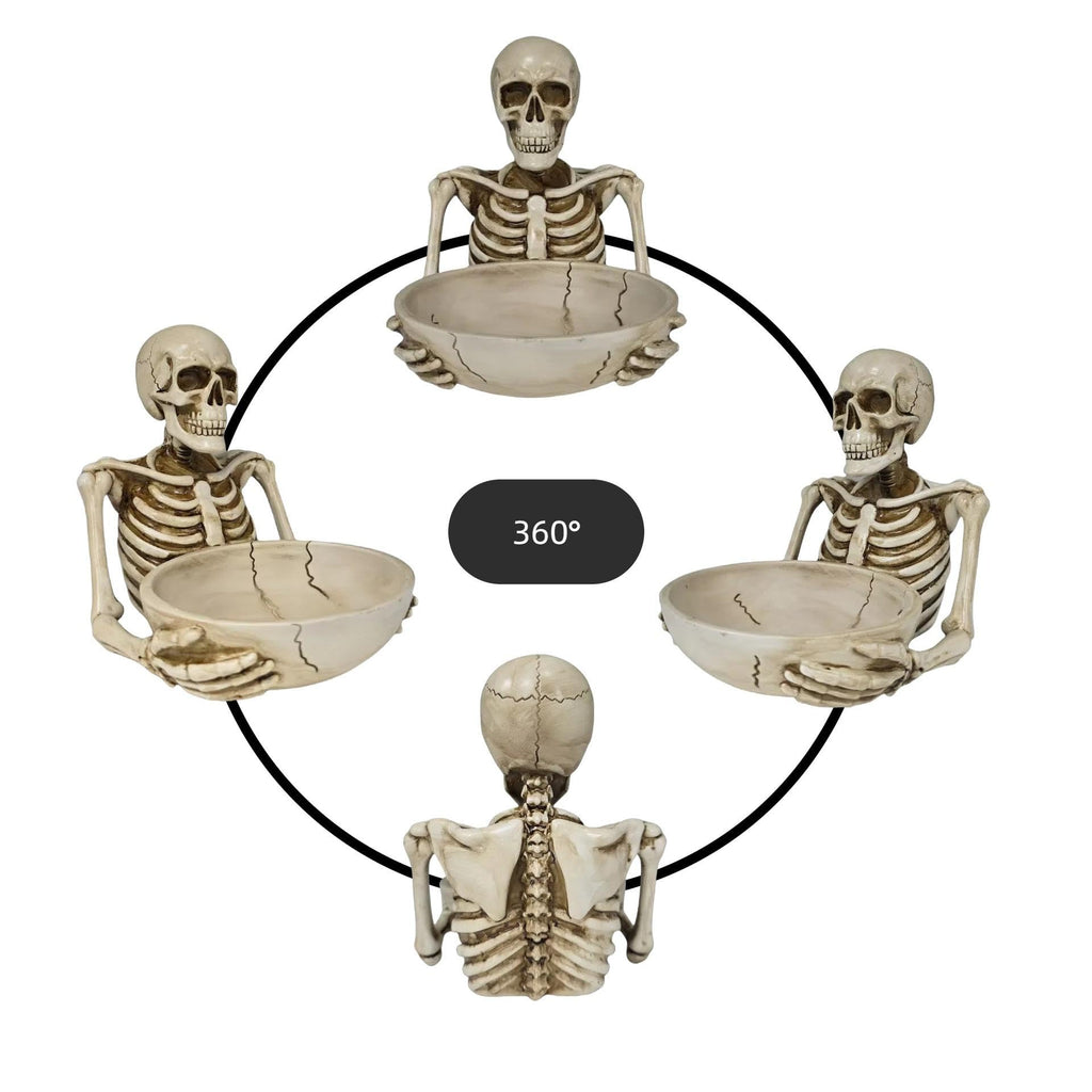 Skeleton Ornaments Home Decor Desktop Sculpture Key Storage Tray Living Room Wine Cabinet Handicrafts Resin Sculptures