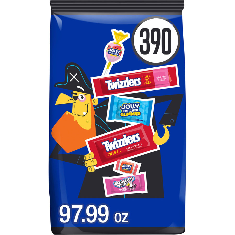 Hershey's Assorted Fruit Flavored Halloween Candy Bulk Pack, 390 Count