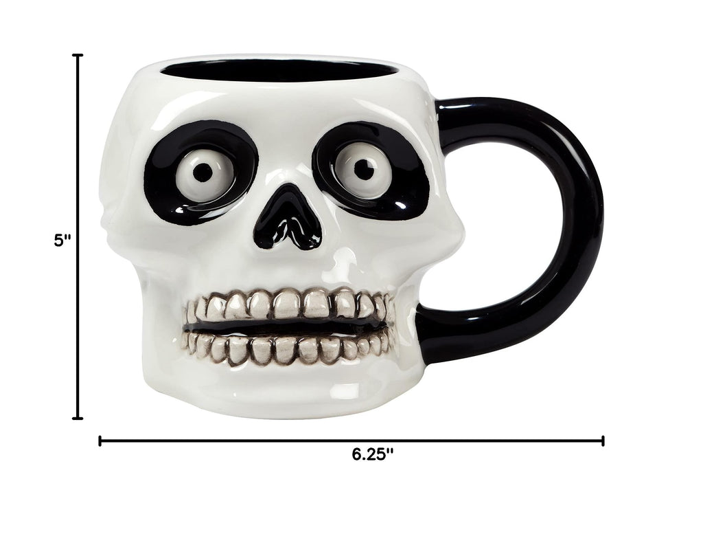 Scaredy Cat 3-D Ceramic Halloween Mugs, Set of 4 – Add spooky fun to your fall mornings with ghost, pumpkin, skull, and black cat designs, perfect for coffee, cocoa, or festive party drinks