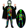 Luckrizyy Kids Halloween Skeleton Costume Glow in The Dark Jumpsuit