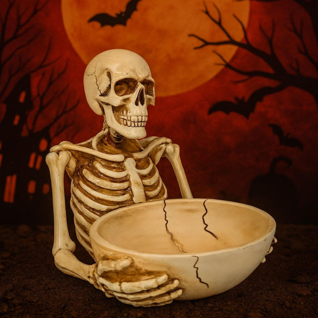 Skeleton Ornaments Home Decor Desktop Sculpture Key Storage Tray Living Room Wine Cabinet Handicrafts Resin Sculptures