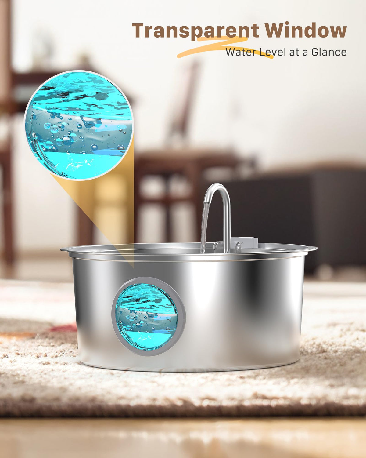 Dog Water Fountain for Large Dogs: 7L/236oz/1.8G Dog Fountain