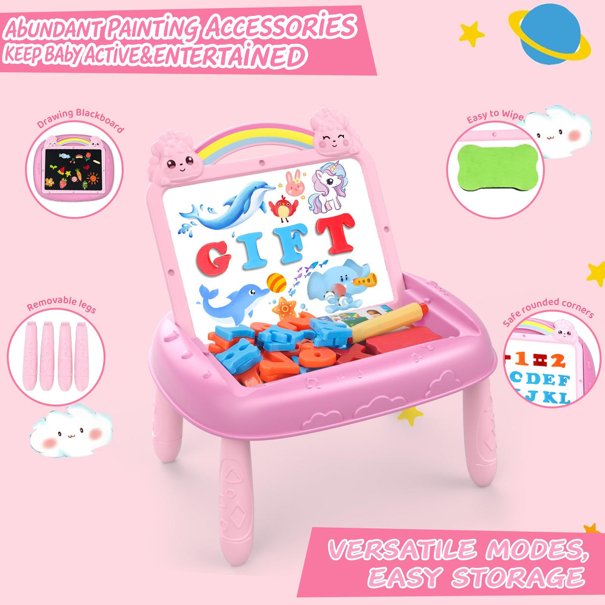 Unicorn Magnetic Drawing Board for Kids, Learning and Educational Toy Gift