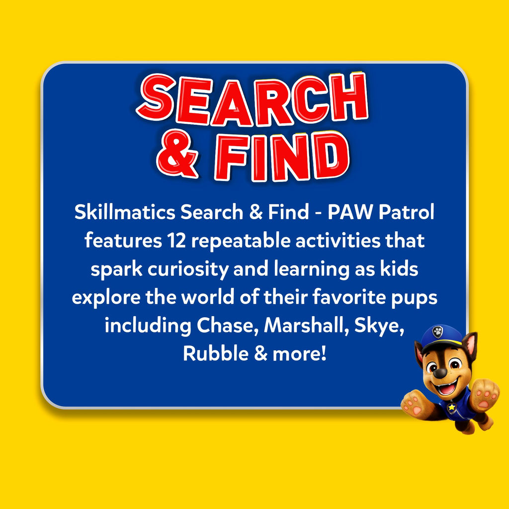 Skillmatics Search and Find – PAW Patrol, Preschool Activity, Gift for Kids