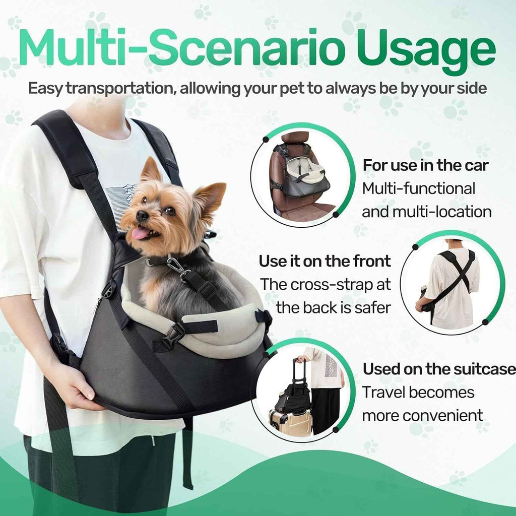 Small Dog Car Seat Booster PU Leather Travel Seat for Dogs up to 7lbs