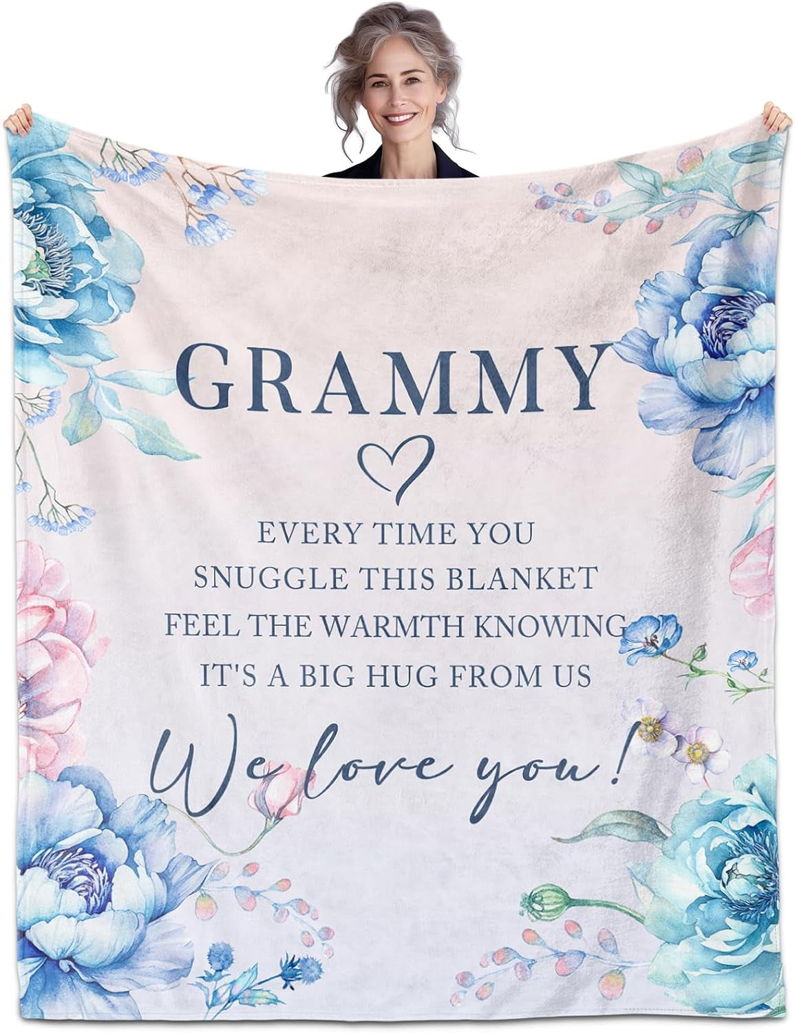Grammy Gifts, Grammy Blanket 60" X 50", Gifts for Grammy, Grammy Gifts for Mother'S Day, Grammy Gifts for Grandma, Grammy Birthday Gifts, Grammy Gifts from Grandkids