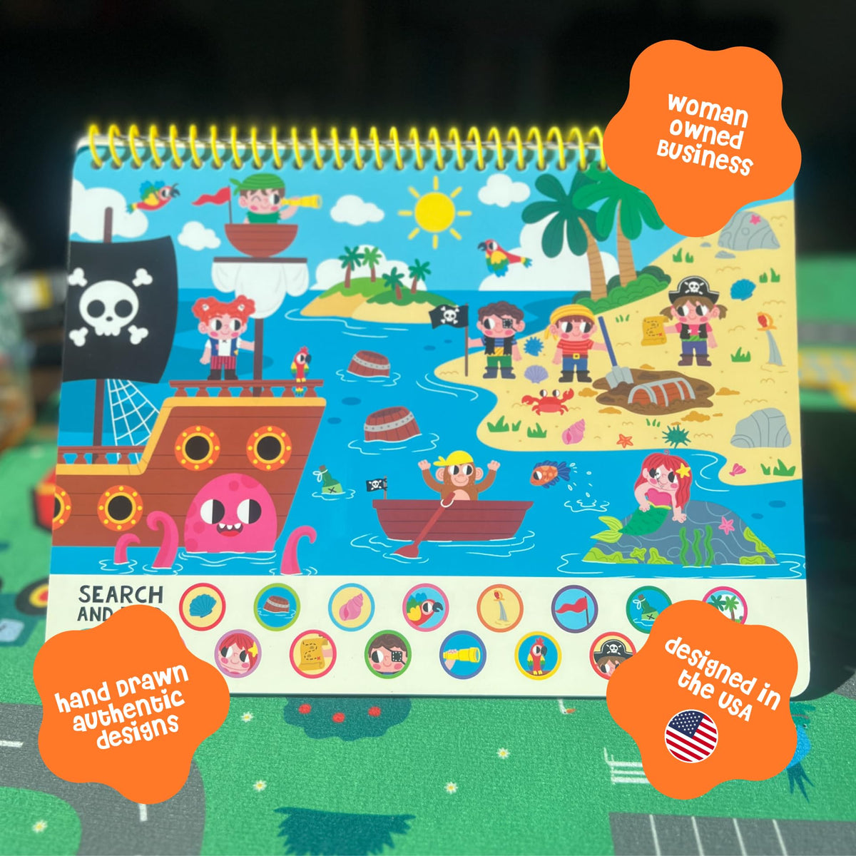 Stick4Ever Preschool Activity Book - Reusable Sticker Book for Toddlers 2-4 Years - Mess-Free Educational Travel Activity for Kids, Boys & Girls - No Mess Travel Toys & Road Trip Essentials