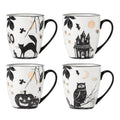 Lenox Haunted Halloween Porcelain Mug Set for 4, 12oz