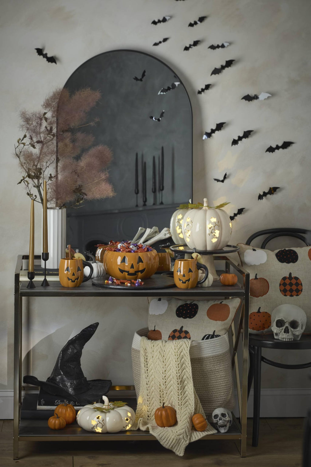 Lenox Vintage Figural Pumpkin Halloween Candy Bowl