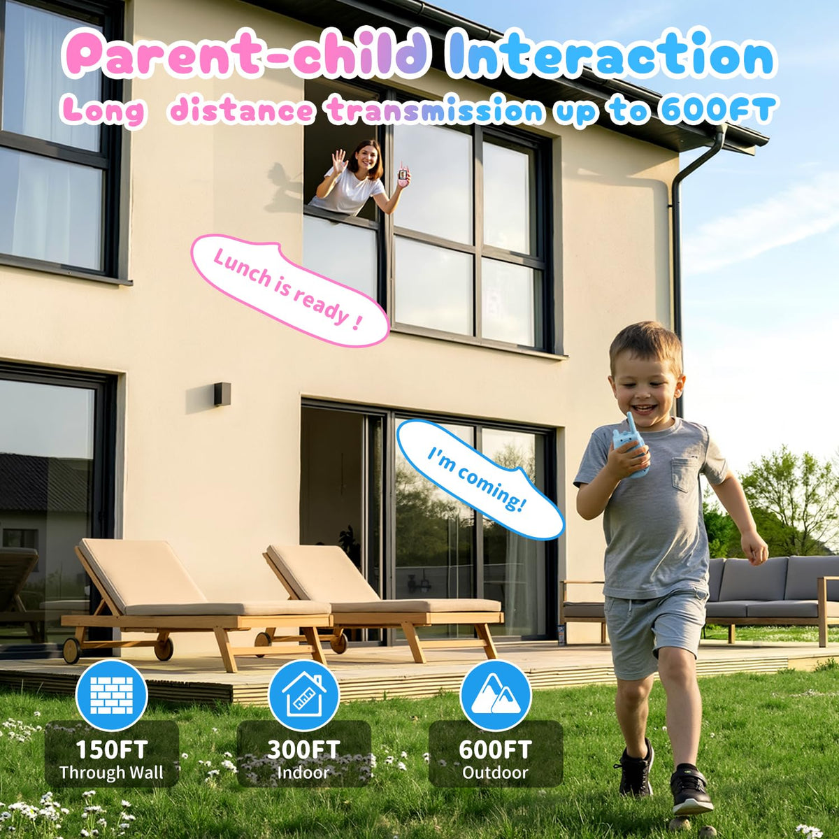 2 Pack Video Walkie Talkies for Kids, Kids Walkie Talkies with Screen Video