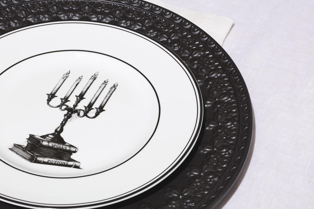 Lenox Vintage Halloween Porcelain Dessert Plates, Set of 4