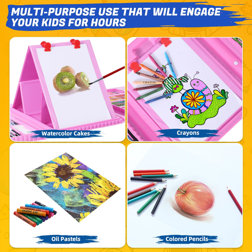 All in One Art Supplies Include Drawing Kit, Origami & Paper-Cutting Crafts