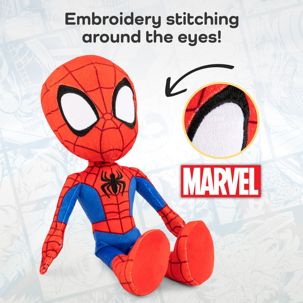 Marvel Spidey and His Amazing Friends Spiderman Plush Pillow Buddy, Red