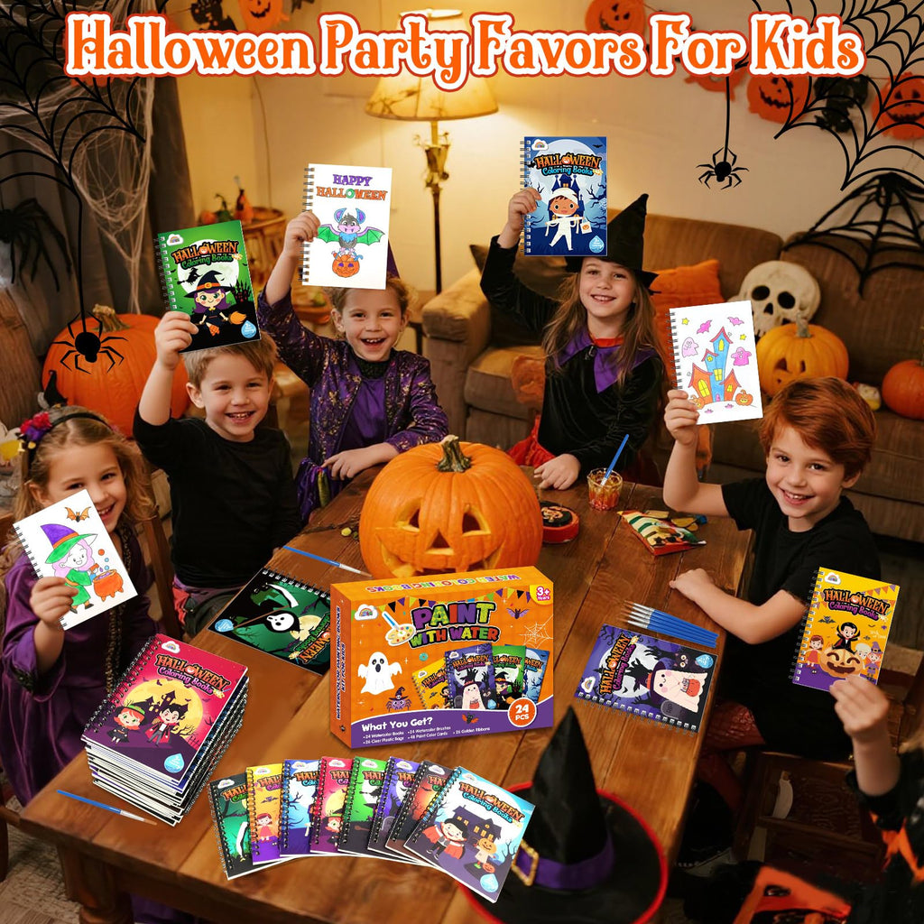 ZMLM 24 Pack Halloween Coloring Books - Halloween Party Favors for Kids 4-8