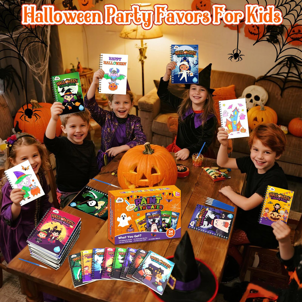 ZMLM 24 Pack Halloween Coloring Books - Halloween Party Favors for Kids 4-8