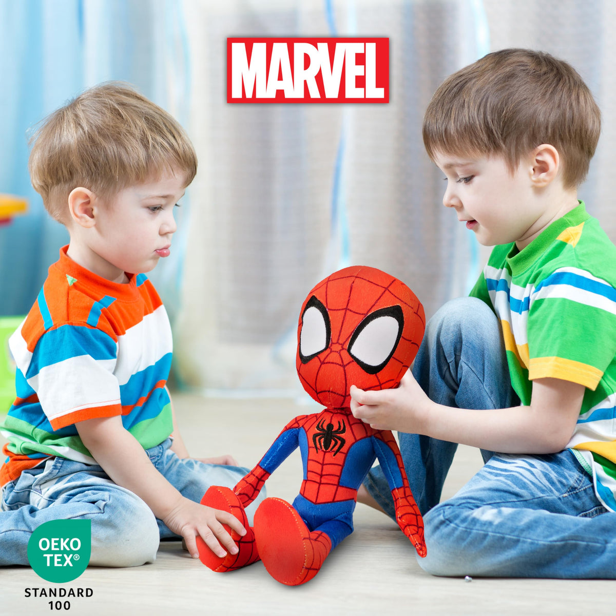 Marvel Spidey and His Amazing Friends Spiderman Plush Pillow Buddy, Red