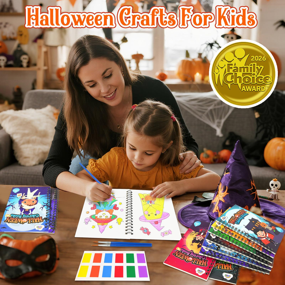 ZMLM 24 Pack Halloween Coloring Books - Halloween Party Favors for Kids 4-8