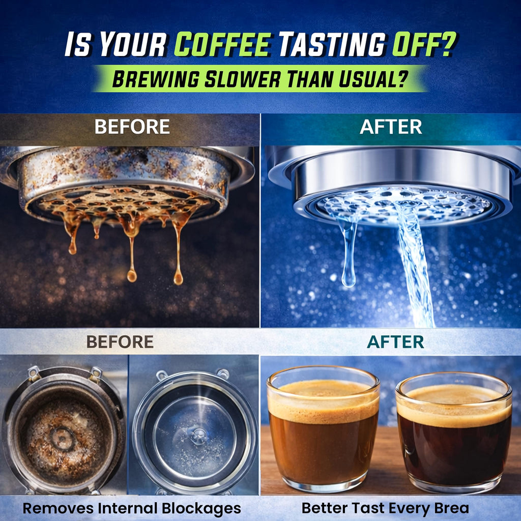 Coffee Maker Cleaner Tablets 25 Count, Coffee Machine Cleaner 1 Yr Supply