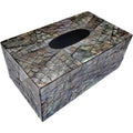 i-lan Rectangular Tissue Box Cover, 10 Inch Mother of Pearl Tissue Holder