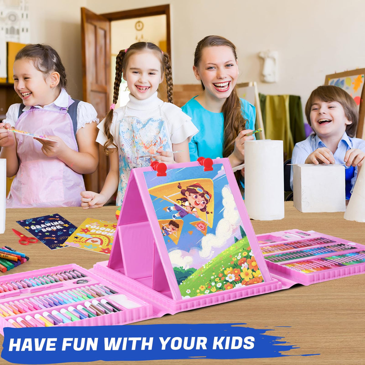All in One Art Supplies Include Drawing Kit, Origami & Paper-Cutting Crafts