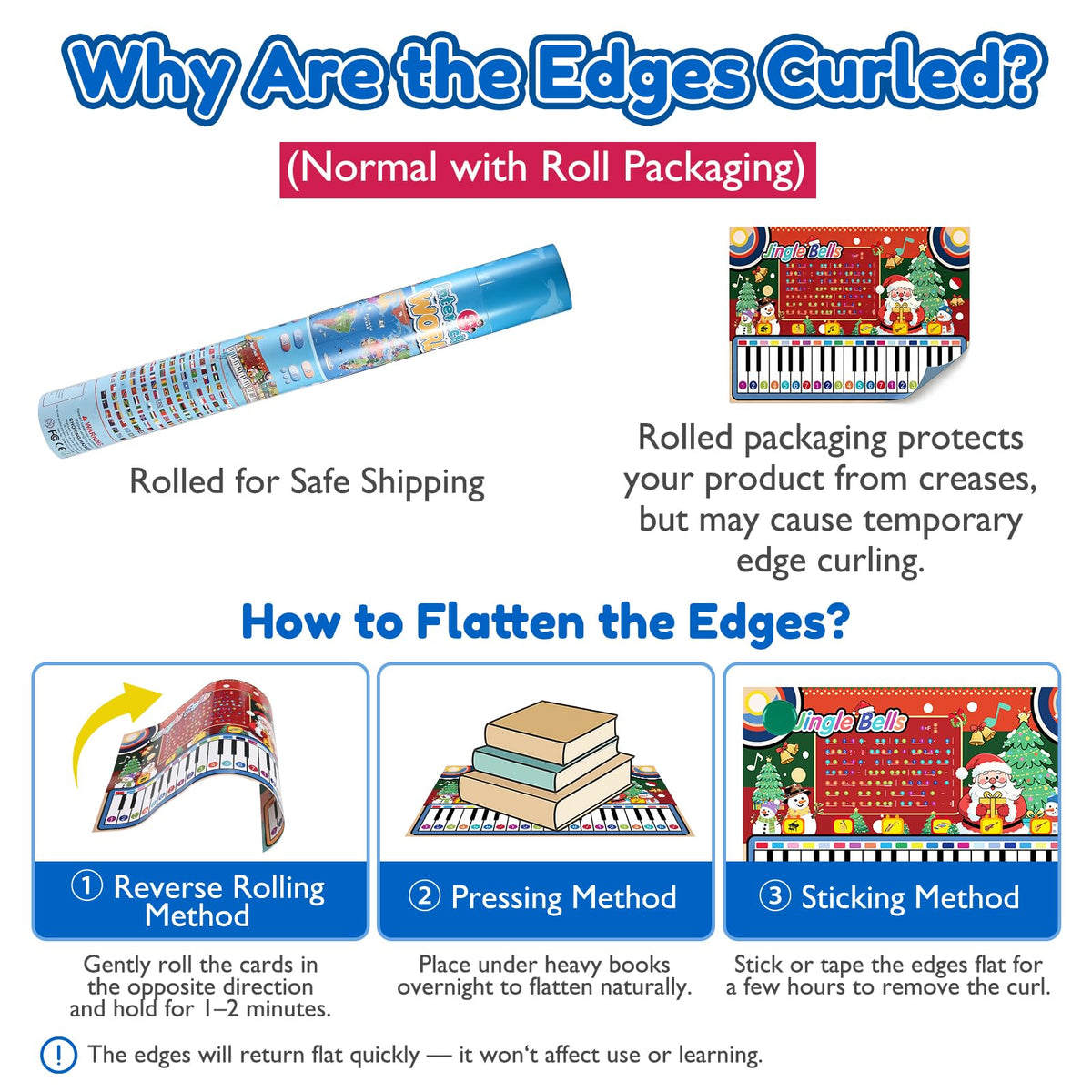 Goldge Interactive World Map for Kids Ages 5-12 with Talking Pen