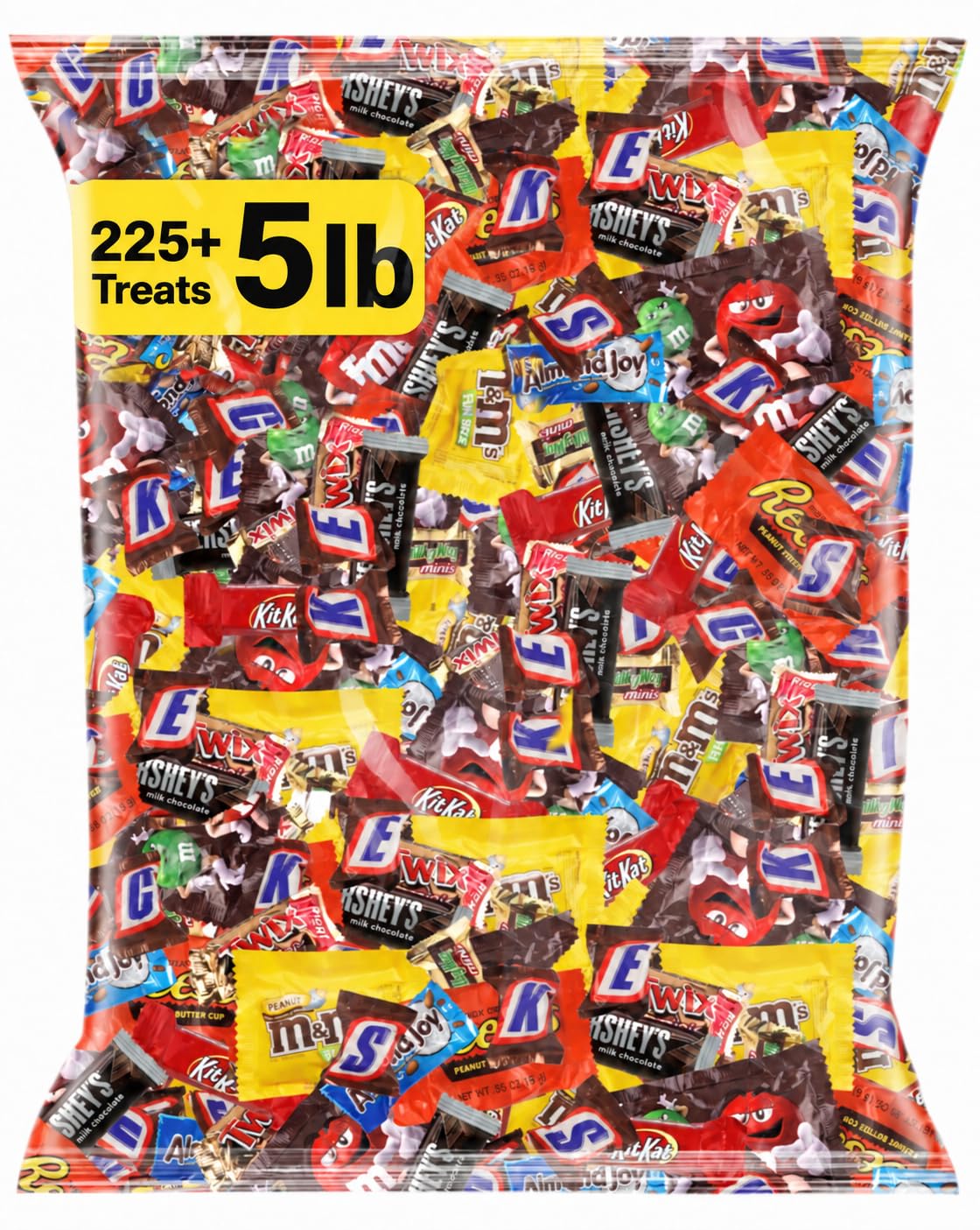 Halloween Chocolate Candy Variety Pack 5 Lb, 225+ Individually Wrapped