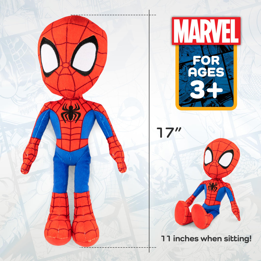 Marvel Spidey and His Amazing Friends Spiderman Plush Pillow Buddy, Red