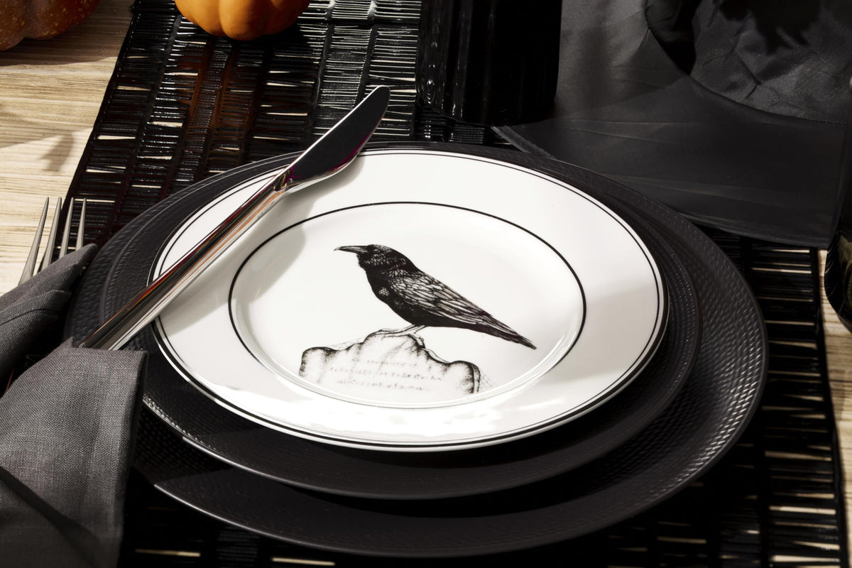Lenox Vintage Halloween Porcelain Dessert Plates, Set of 4