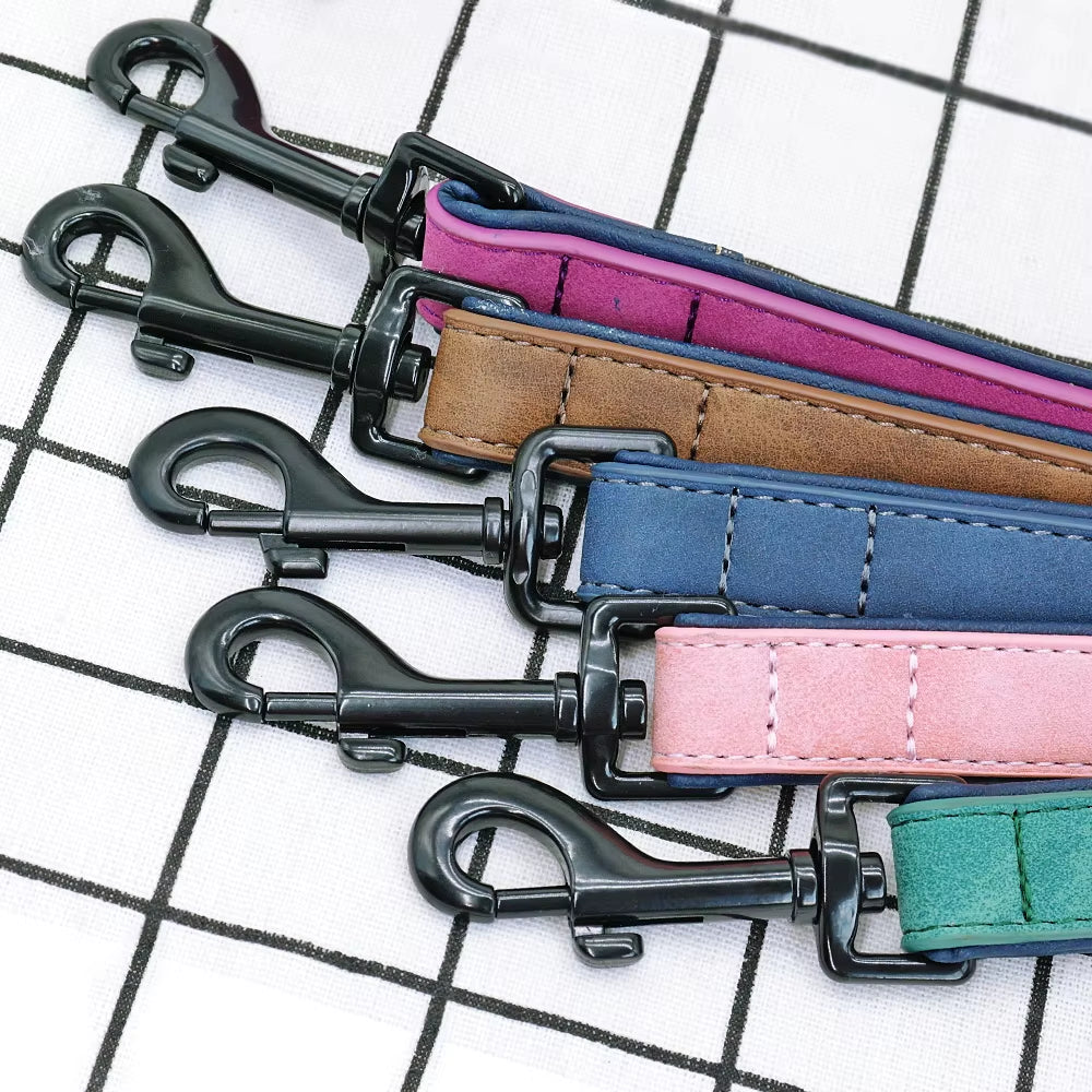 Dog Leash Harness Leather Lead Pet Dog Puppy Walking Running Leashes Training Rope Belt for Small Medium Large Dogs Pet Supplies