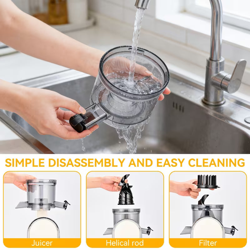 5.2-Inch Cold Press Juicer and Blender with Wide Chute