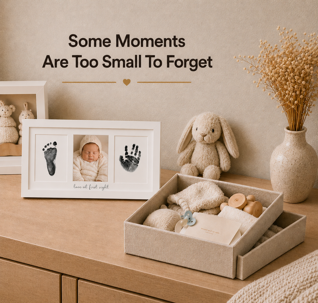 Mess-Free Baby Handprint & Footprint Keepsake Kit – 4 Pack