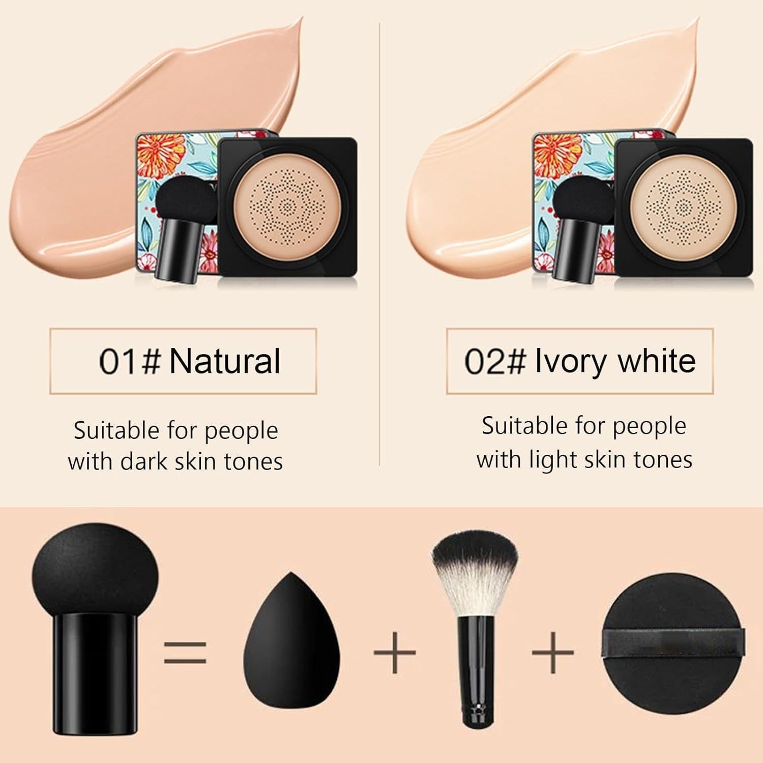 Beauty Cream, Beauty Linasi Clear Cover Beauty Cream, Air Cushion Cc Cream, Moisturizing Concealer, Makeup Long Lasting, B-Lvory